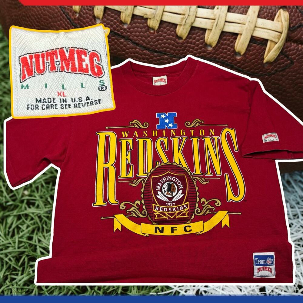 Vintage Team NFL Washington Redskings SS T-Shirt By Nutmeg XL